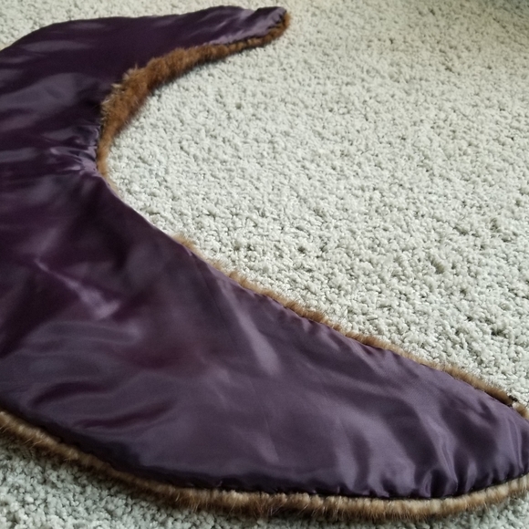 Vintage Real Mink Fur Collar with Button Closure - Picture 11 of 11
